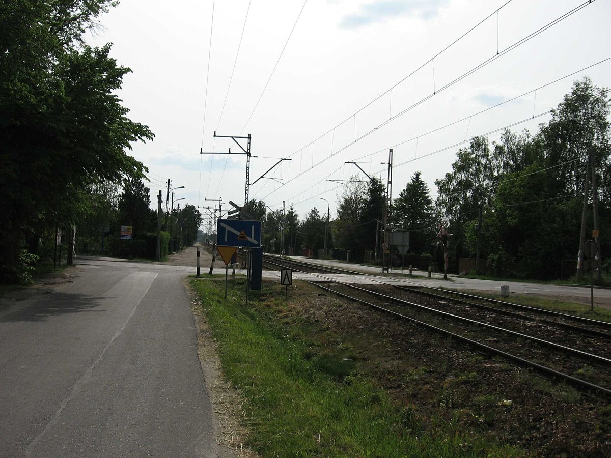 Granica, ścieżka wzdłuż torów WKD